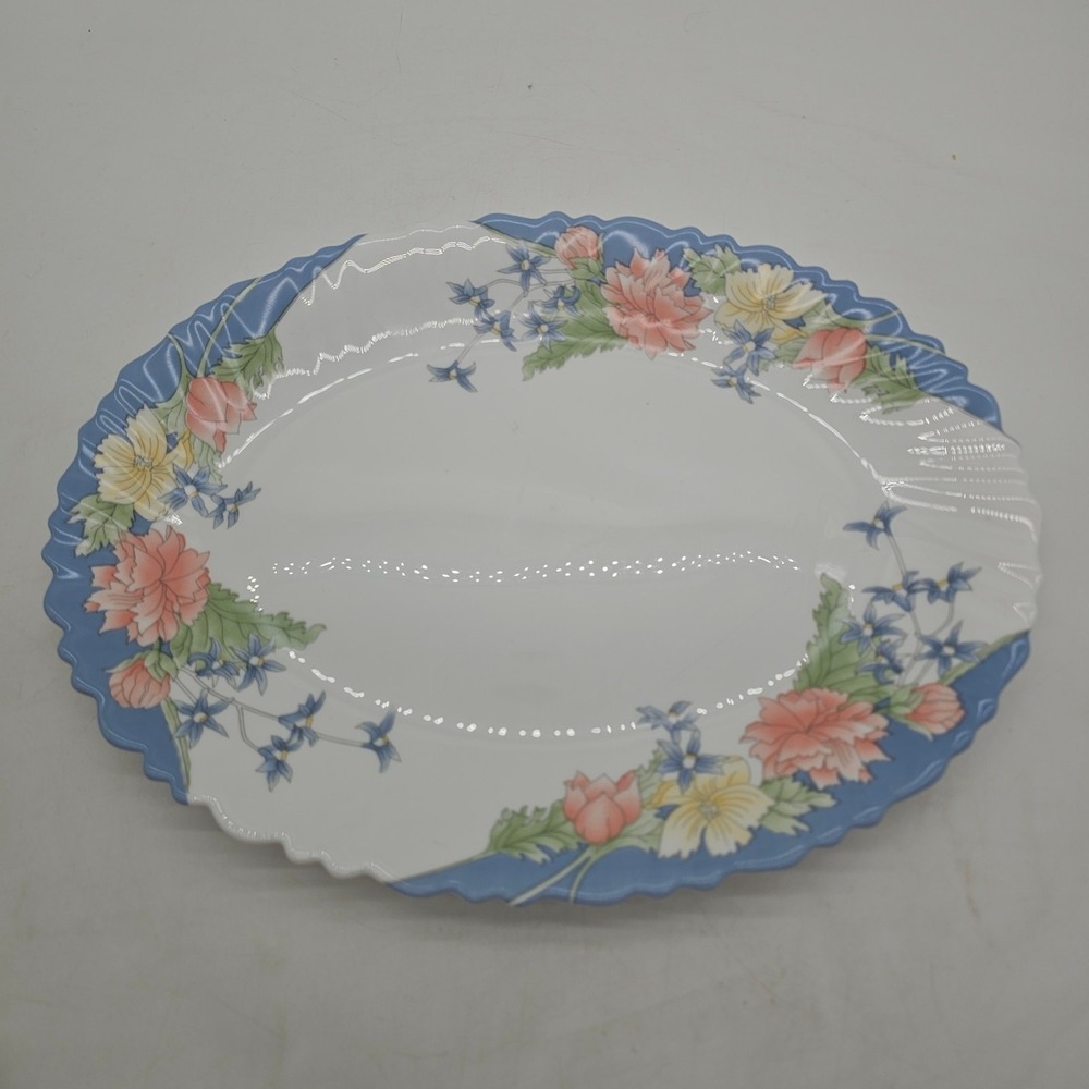 Arcopal France Glass Florine 13" Serving Platter